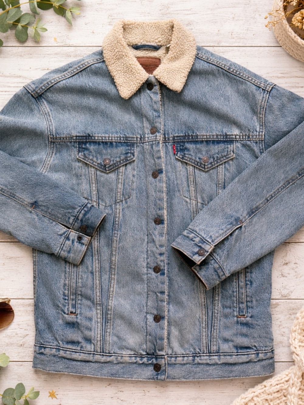 Levi's Denim Jacket with Sherpa Lining XS